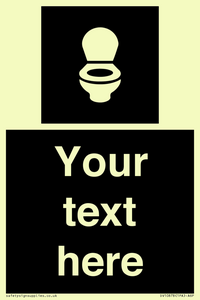 Custom information: black panel wc toilet